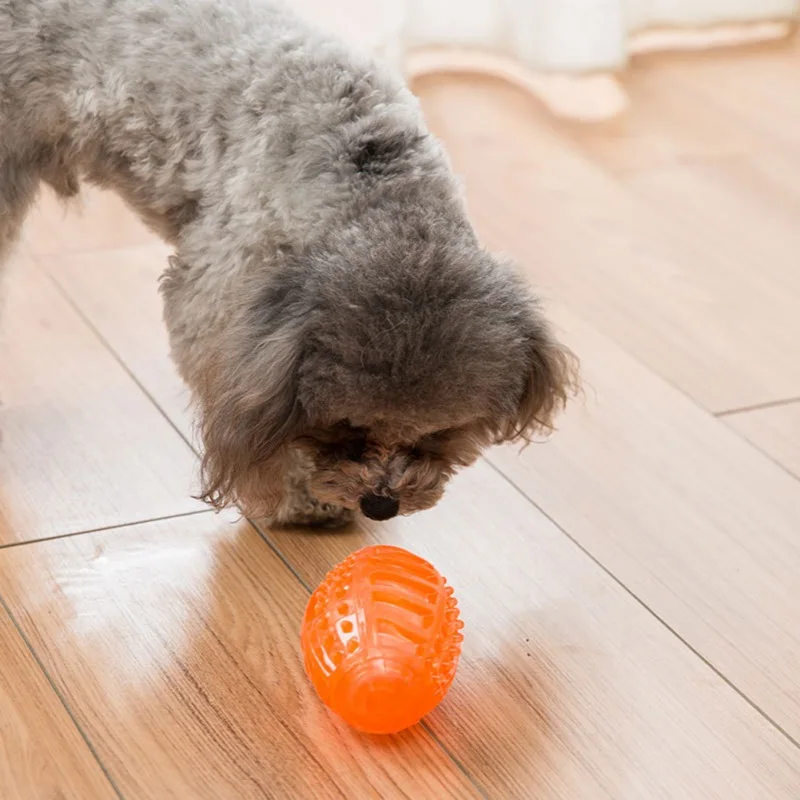 

Squeaky Ball Durable Pets Chew Sound Toys Bouncy RPR Rubber Teeth Clean Balls For Small Medium Large Dogs