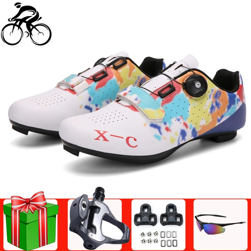 

Pro Road Bicycle Cycling Shoes Women Men Bike Sneakers Outdoor Sports Ultralight Zapatillas Ciclismo Self-locking SPD-SL Shoes