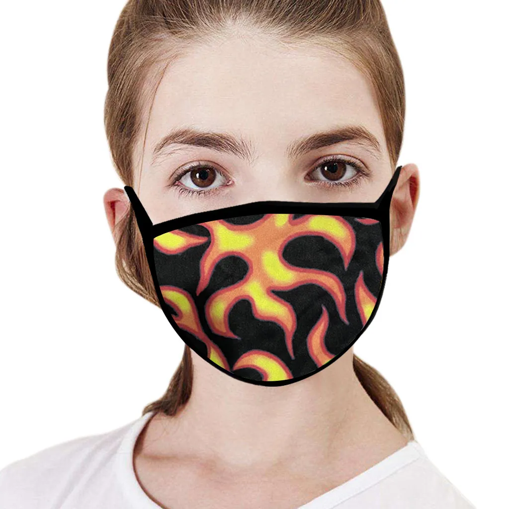 Моющаяся маска для взрослых защиты от выхлопных газов дышащая защитная с принтом