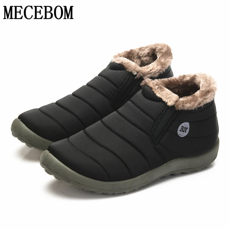 Зимние мужские ботинки размеры s размера плюс 48 водонепроницаемые плюшевые