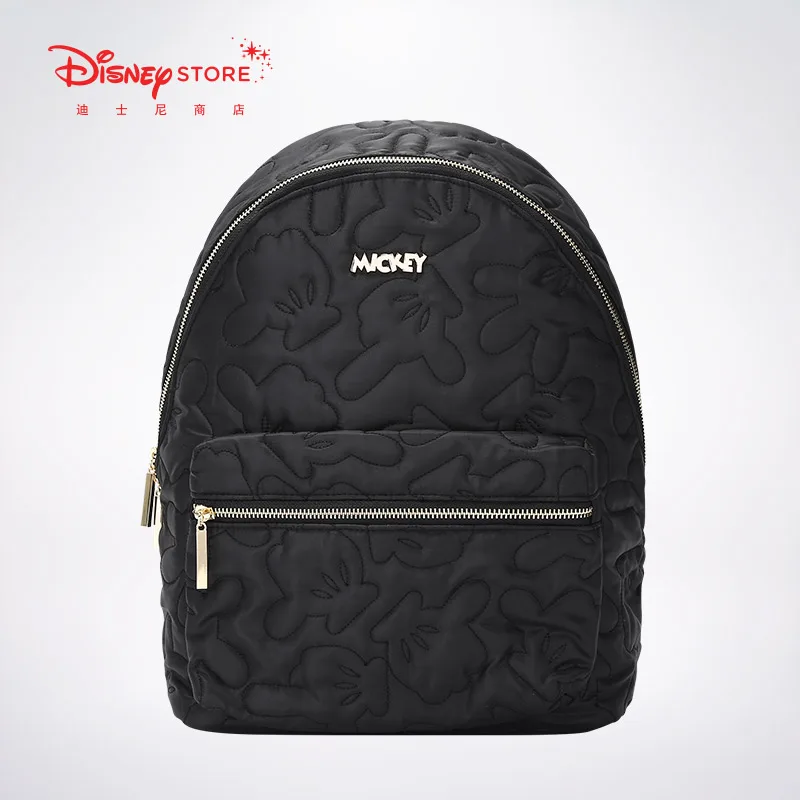 Disney Mickey Mouse Cartoon Bag  Sign Language Large Capacity Backpack Casual Fashion Outdoor Bag Festival Gifts
