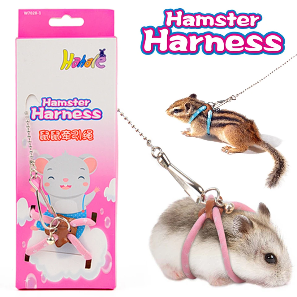Регулируемый хомяк жгут с колокольчиками MINI Pet регулировки использовать поводок