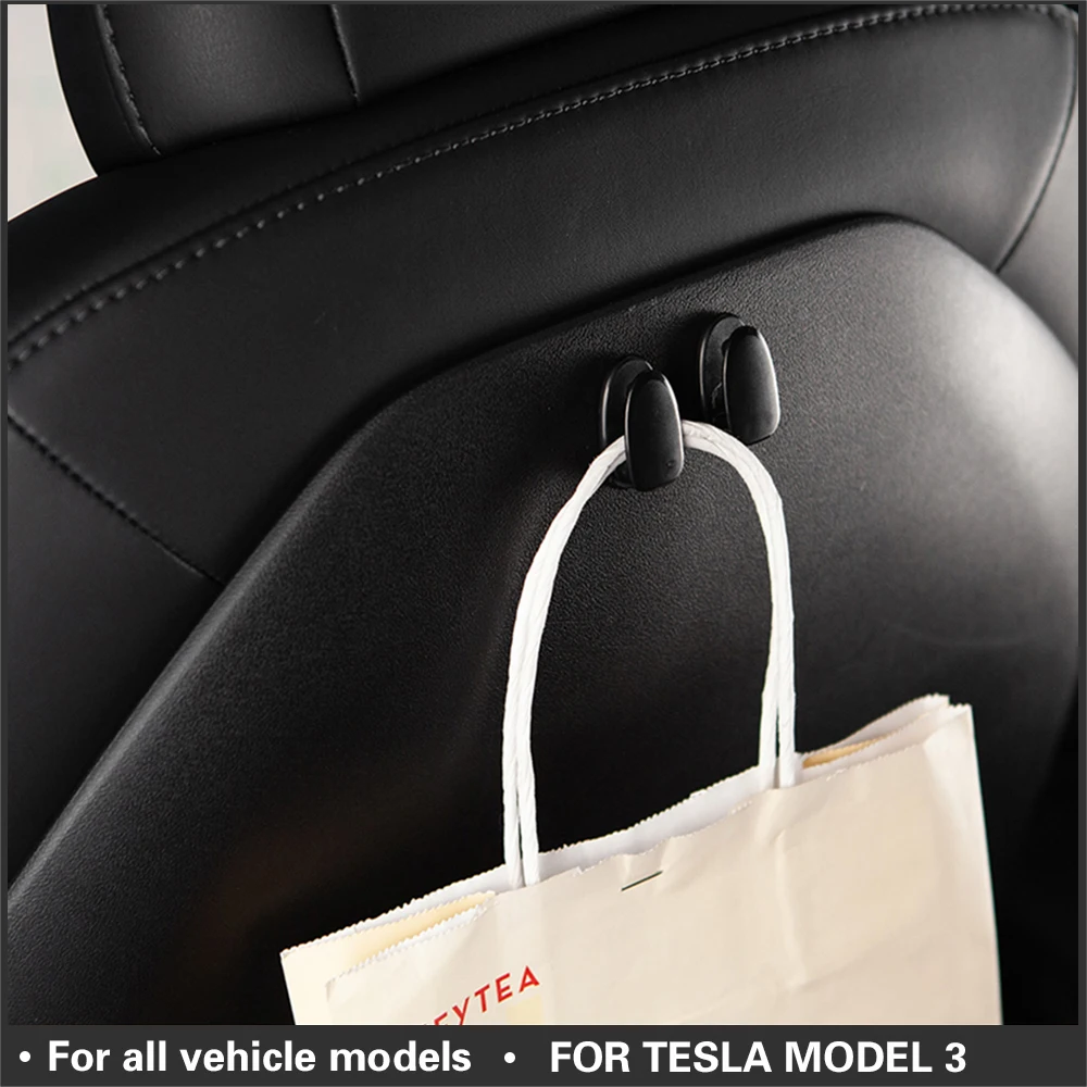 

2017 -2020 Model3 Auto Accessories Seat Headrest Hook Fit for Tesla Model 3 Hanger Holder Car interior Accessories