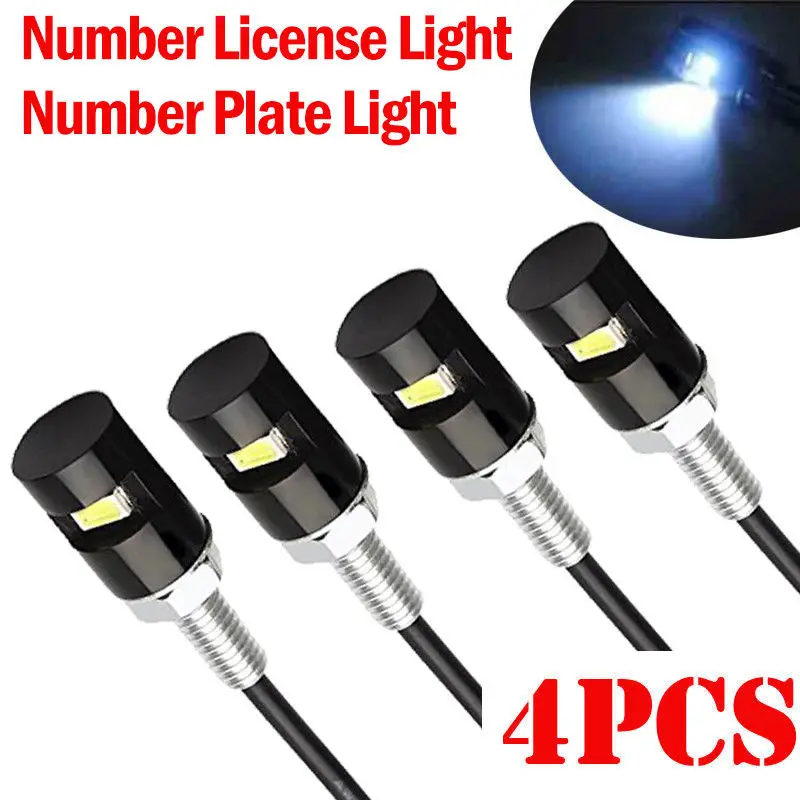 Винтовые лампы светодиодный светильник номерного знака Белый супер яркий