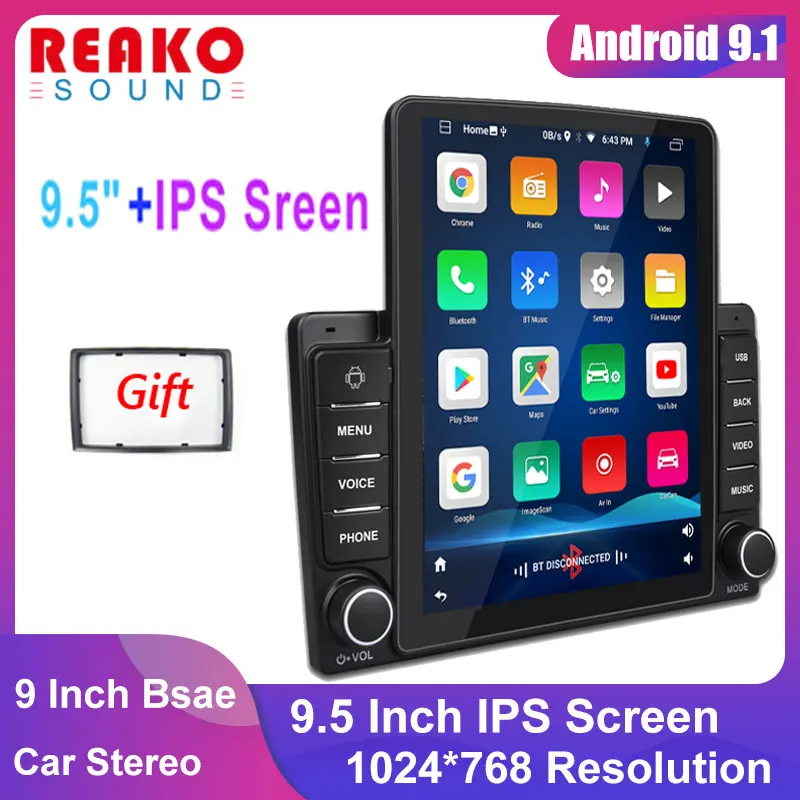 Автомобильный радиоприемник 2 Din на Android вертикальный экран аудио стерео Bluetooth