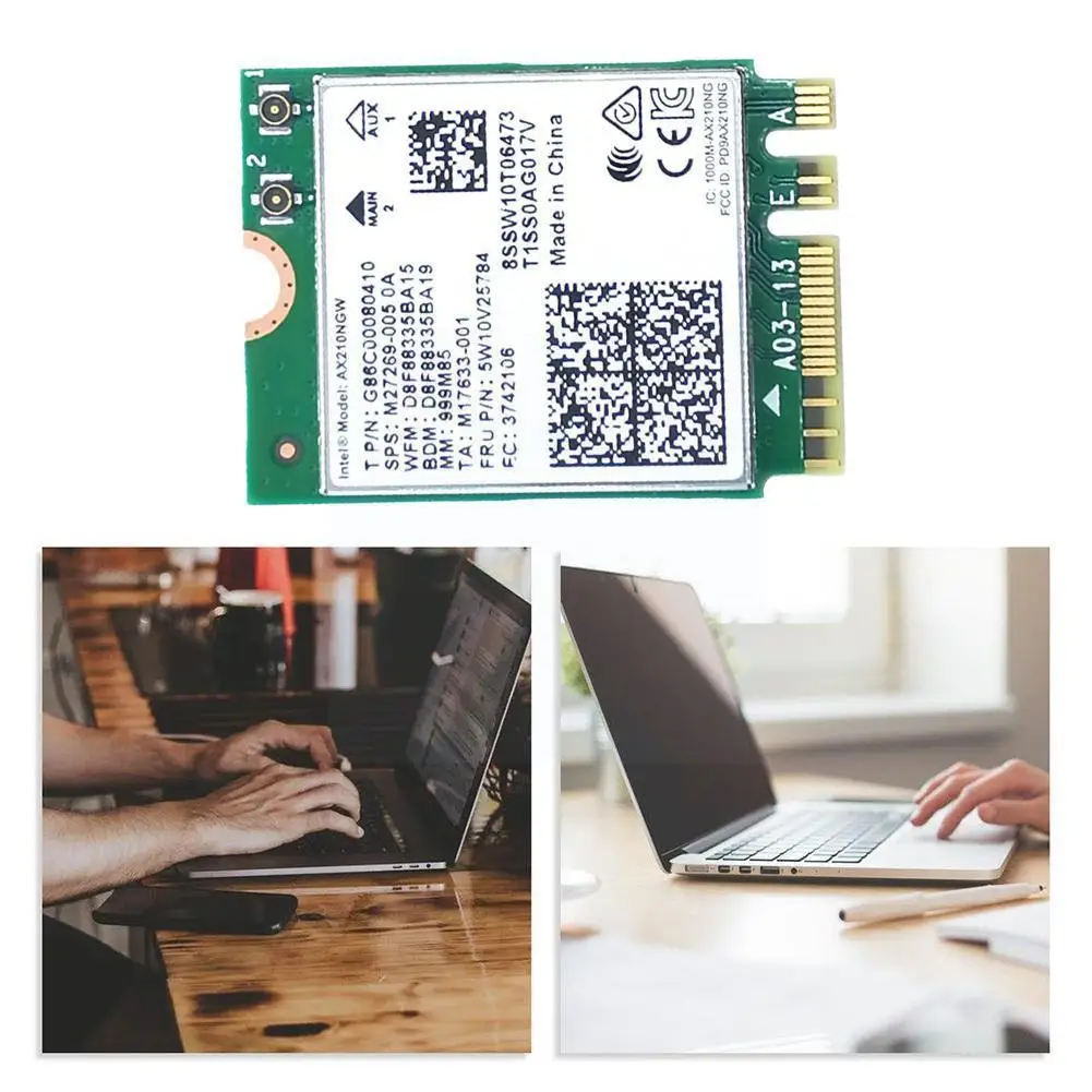 

WIFI 6E AX210NGW 5374M гигабитная стандартная Двухчастотная Встроенная сеть 5,2 M2 Bluetooth карта NGFF беспроводная карта K4V3