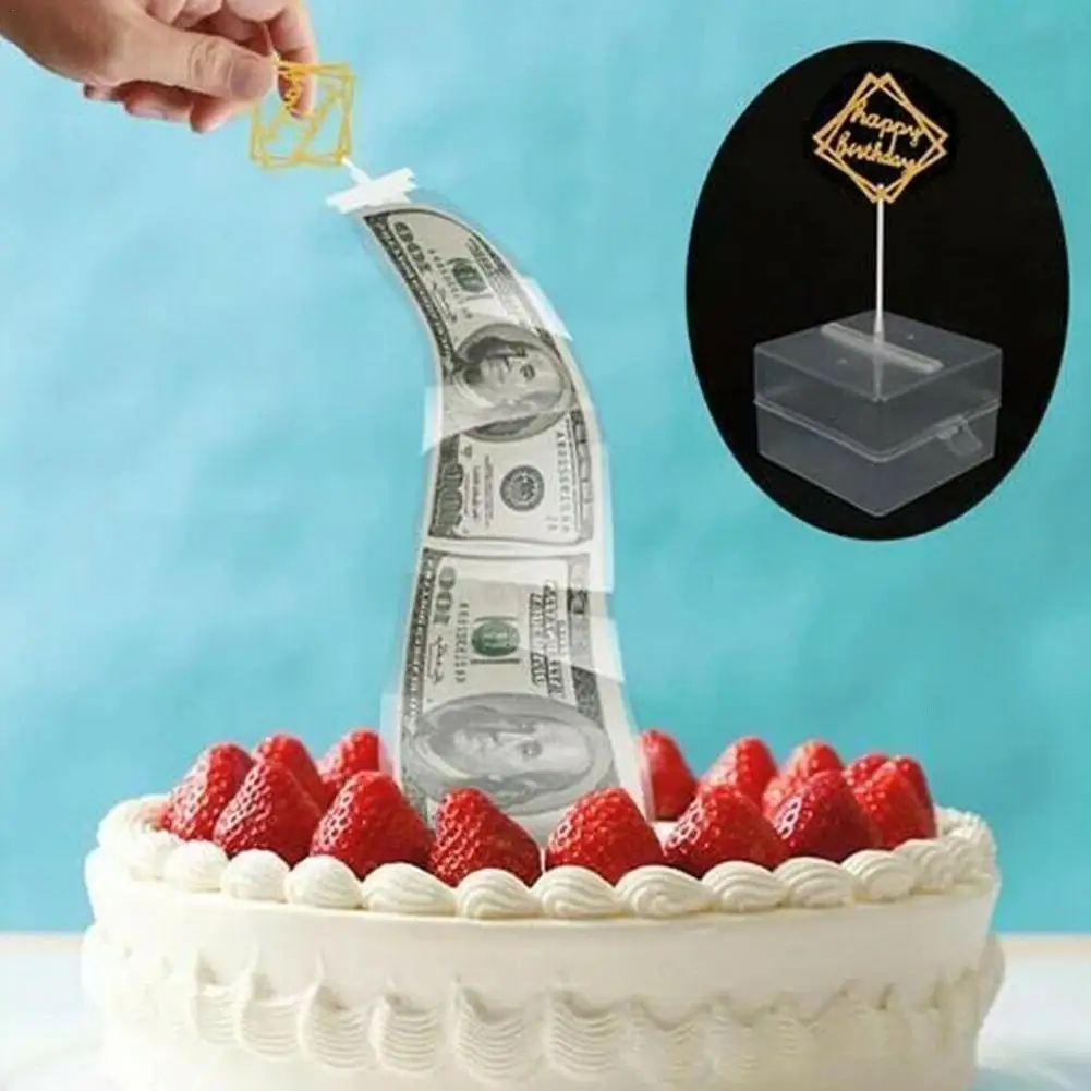 

Cake Atm Surprise Happy Birthday Cake Pumping Gift Box Wedding Fun Family Women's Family Party Gift Cake Anniversary Day V5V3