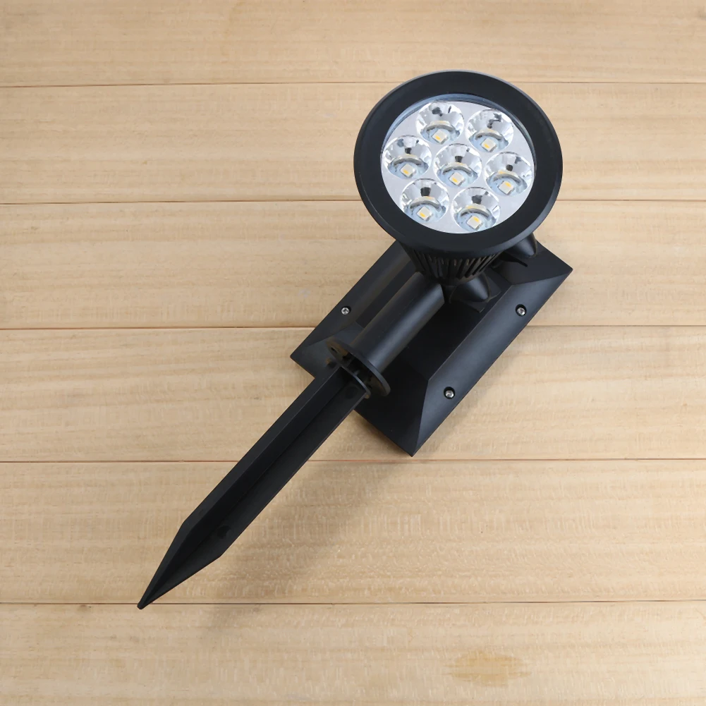 7 светодиодных солнечных Мощность сад лампа прожектор с разноцветными огнями