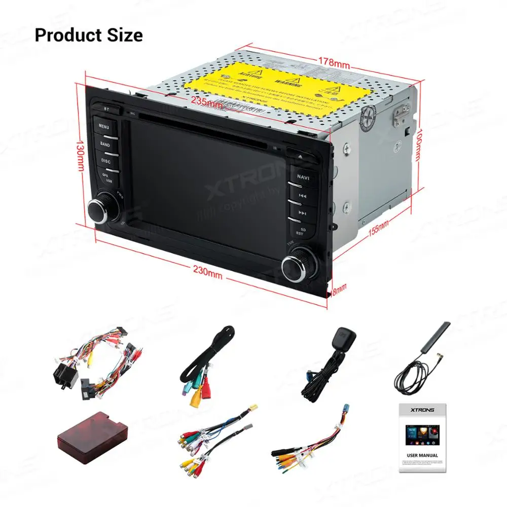 Автомобильный стерео DVD плеер XTRONS 7 дюймов PX5 Android 10 0 радио GPS TPMS OBD DVR WIFI для Audi A4 B6 B7