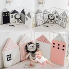 Бампер хлопковый для детской кроватки, 4 шт.