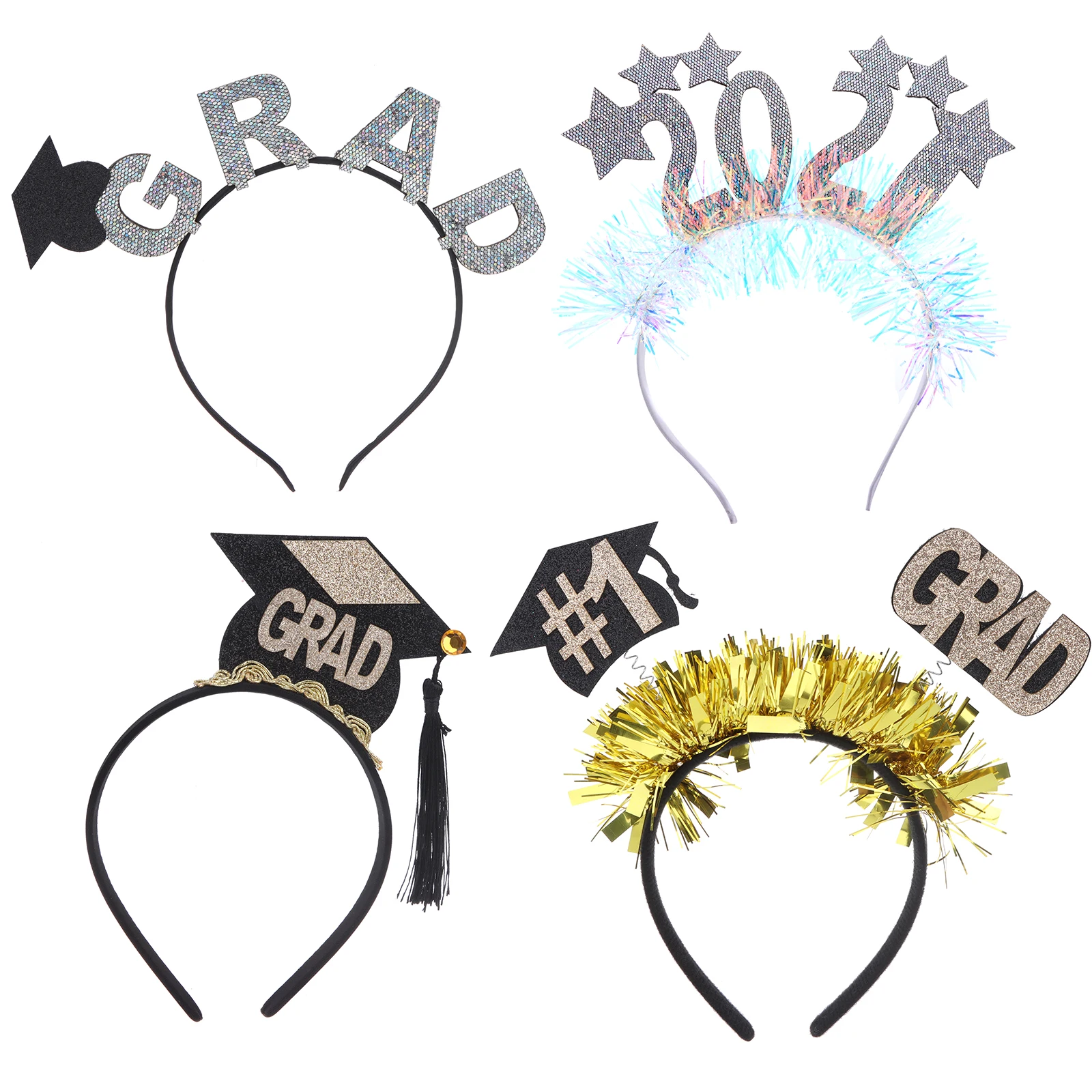 

Graduation Hat Headband Graduation Cap Headband with 2021,Shiny Grad Headband