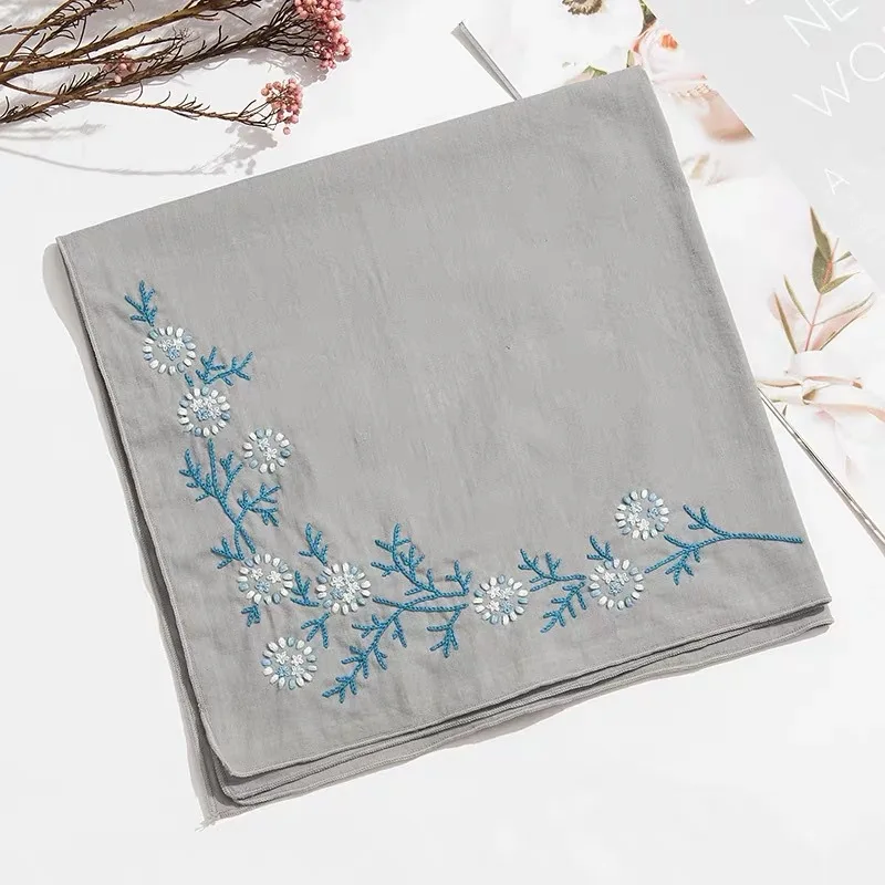 Носовой платок Набор для вышивки сделай сам с цветком крестиком кольцом ручная