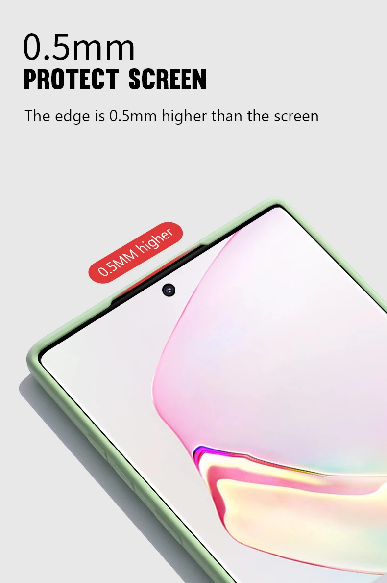 Для samsung Galaxy Note 10 чехол Note 10 Plus жидкий Силиконовый ТПУ карамельного цвета чехол для samsung Galaxy Note 9 8 10 Pro Чехол