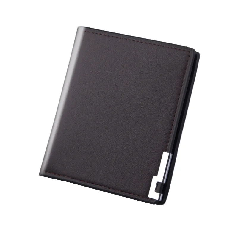 

Hot Selling Fashion Men Wallets 2021 Luxury Brand Short Wallet Men's Multi-card Ultra-thin Wallet Trend No Zipper Coin Purse
