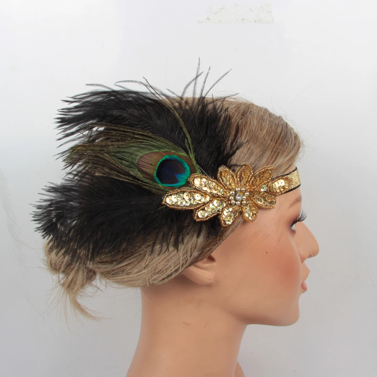 Gatsby аксессуары головные повязки кристалл аппликация для костюма вечеринки