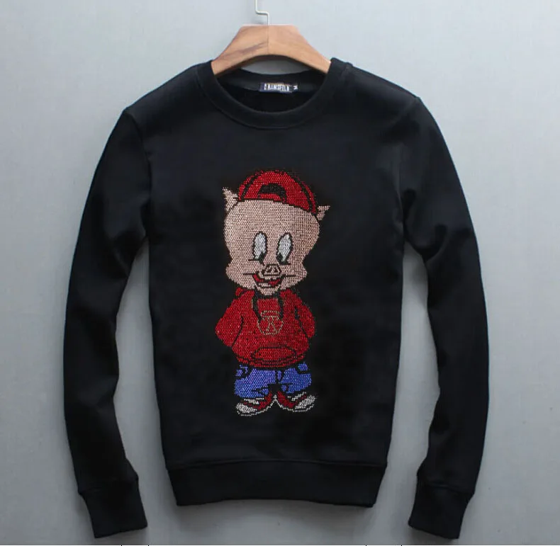 

Женская толстовка с капюшоном, Повседневная Уличная одежда с бриллиантами, спортивные костюмы, женские топы, Азиатский Размер 4XL