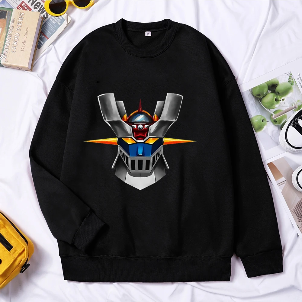 

Толстовка Mazinger Z мужская с круглым вырезом, японская Классическая уличная одежда в стиле Харадзюку, худи с круглым вырезом, 2020