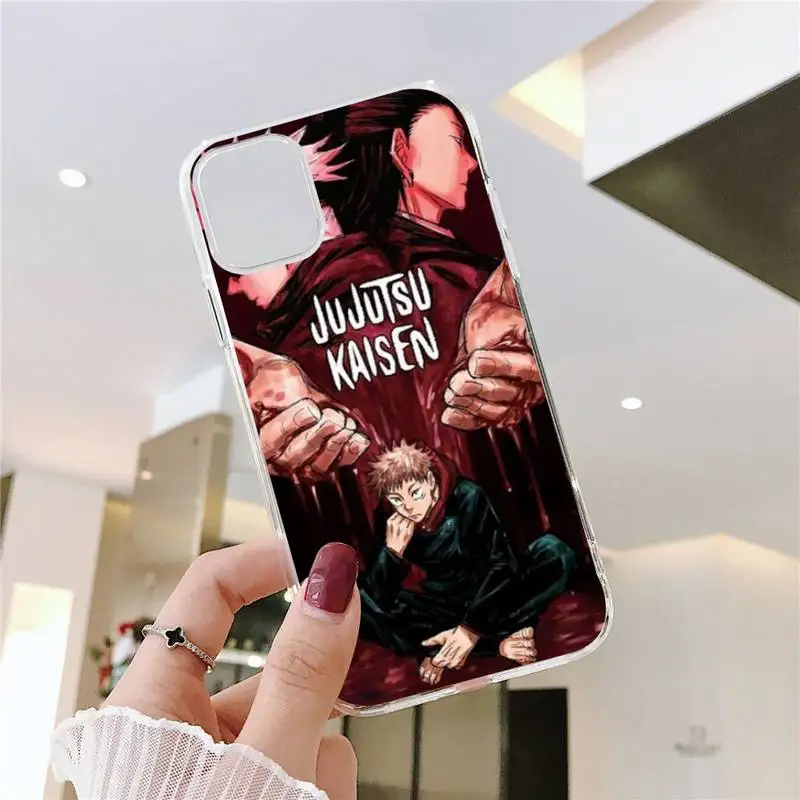 

Jujutsu Kaisen Anime Phone Cases Transparent soft For iphone 5 5s 5c se 6 6s 7 8 11 12 plus mini x xs xr pro max