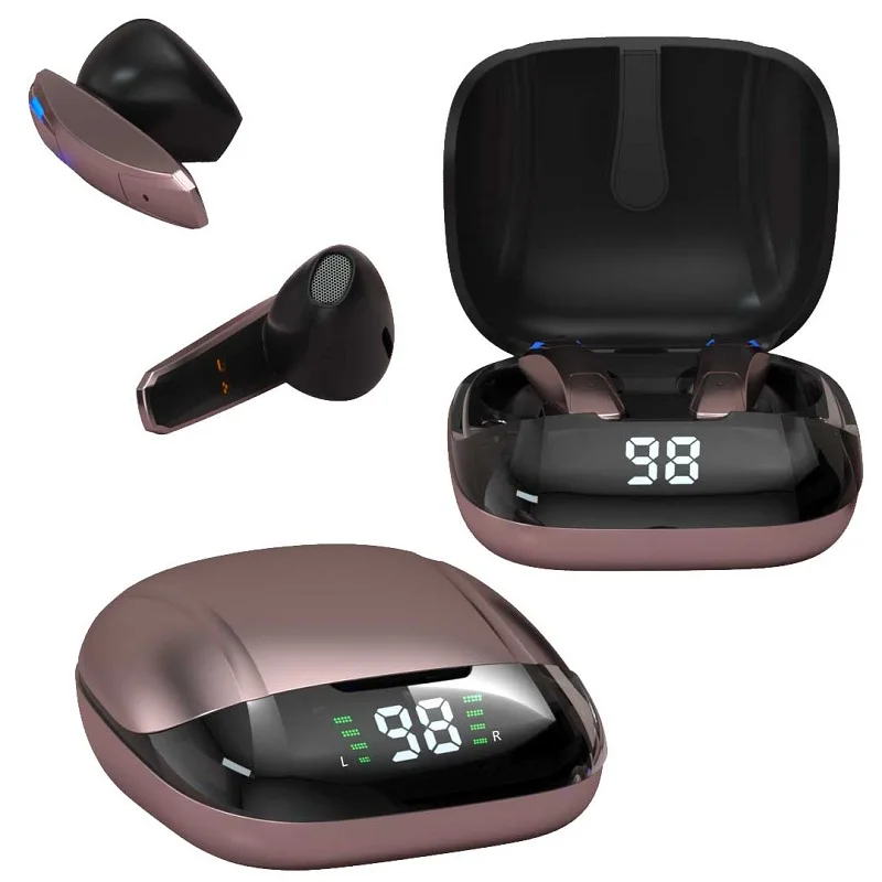 

Wireless Bluetooth Headset Headphones Earbuds Earphone HiFi Stereo Noise Reduction Headphone Sport Mini Touch Control