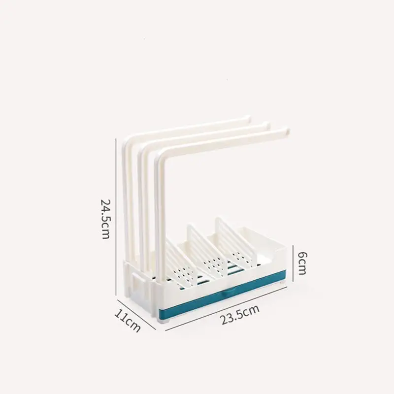 

Kitchen Dual-purpose Drain Cloth Free Punching Soap Rack Wall-mounted Sponge Storage Rack Multi-function Sink Compartment Rack