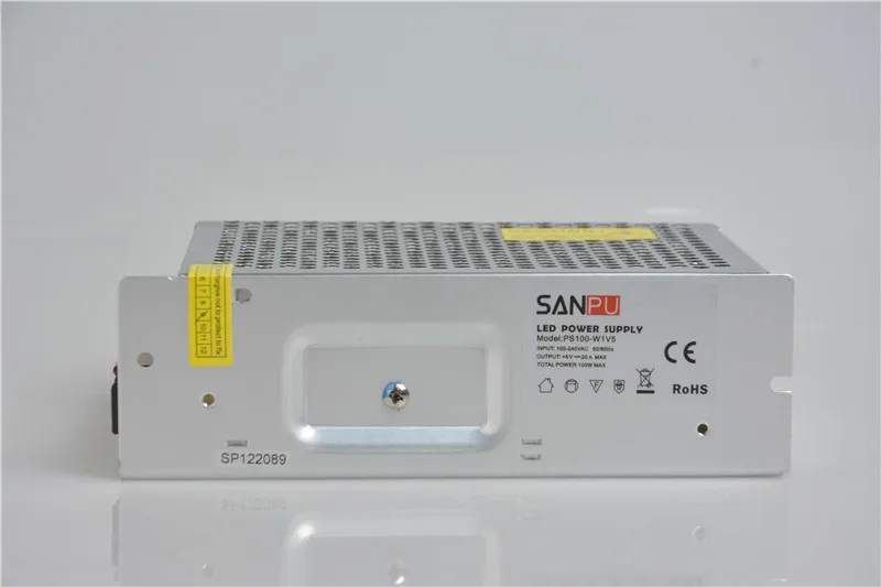 

SANPU SMPS 5V DC 100W Switching Power Supply 20A Constant Voltage Single Output AC/DC Transformer Driver 80W 16A Indoor for LEDs