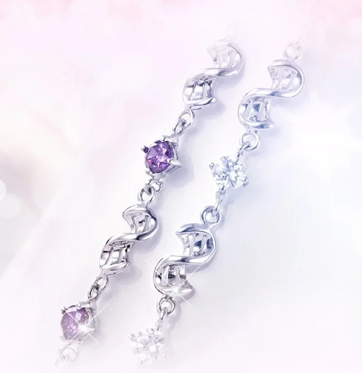 

Natural Amethyst Jewelry S925 Sterling Silver color Charm Bracelet for Women Trendy 18 Cm Silver 925 Jewelry Pulseira Feminina