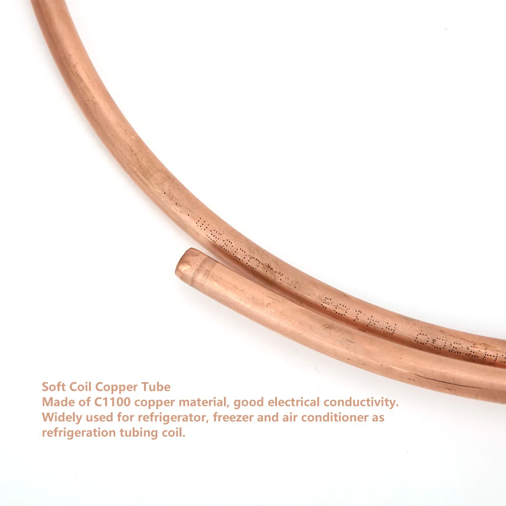 Трубка Медная 2 м C1100 T2 для домашнего использования трубка с мягкой катушкой