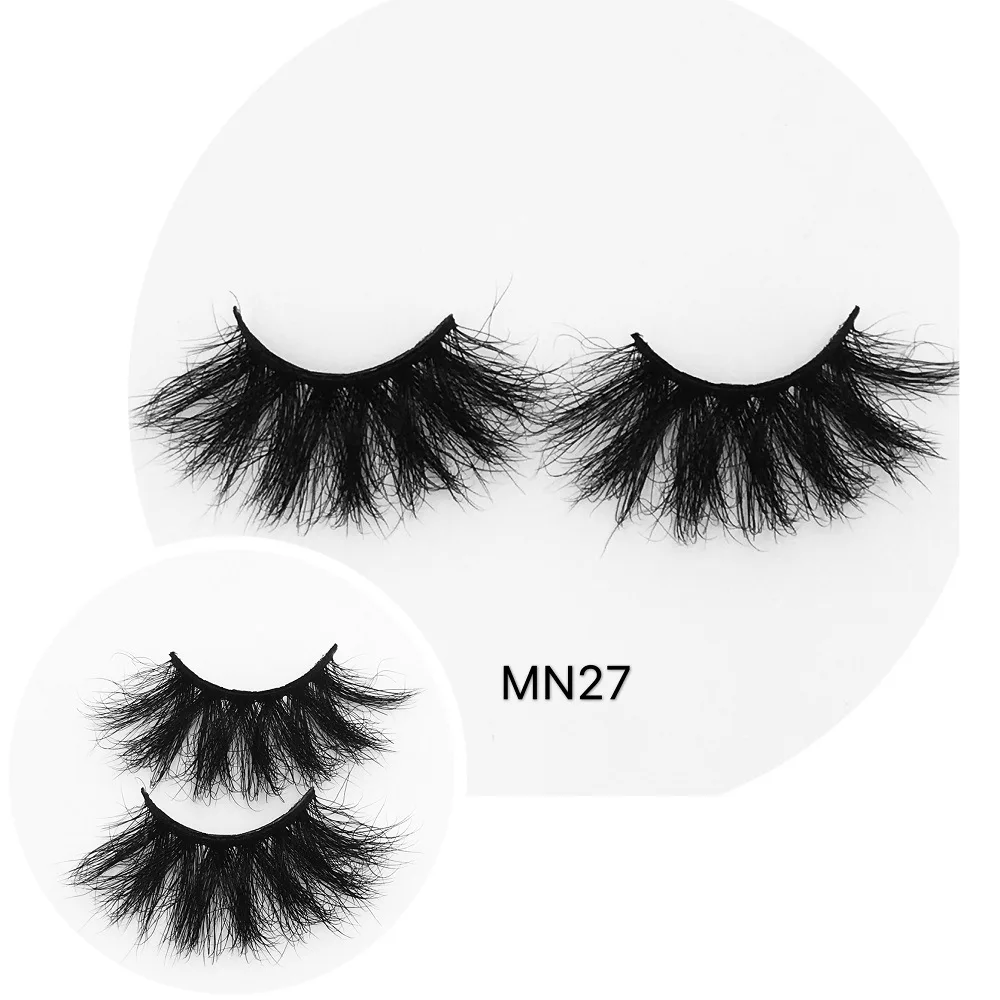 

High Quality 10/20 Pairs False Eyelashes Real 25mm Lashes Mink Wholesale Dramatic Handmade Mink Eyelashes Bulk 5D Mink Lashes