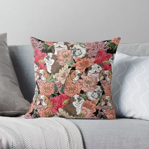 

Because English Bulldog Printing Throw Pillow Cover Anime Car Office Waist Wedding Soft Sofa Square Cushion Pillows not include