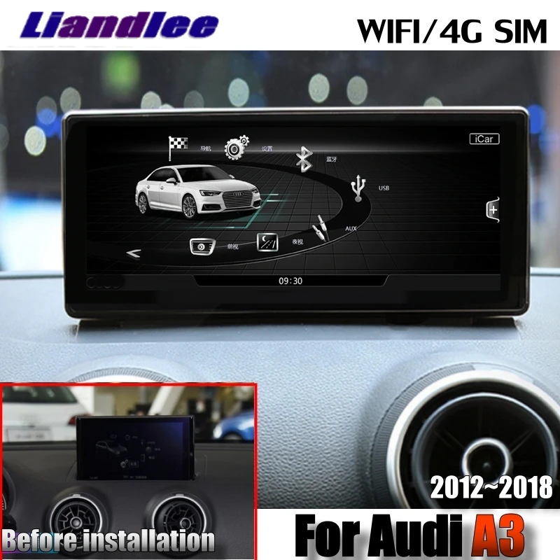 Liandlee автомобильный мультимедийный плеер NAVI для Audi A3 S3 RS3 8V 2012 ~ 2018 MMI оригинальная