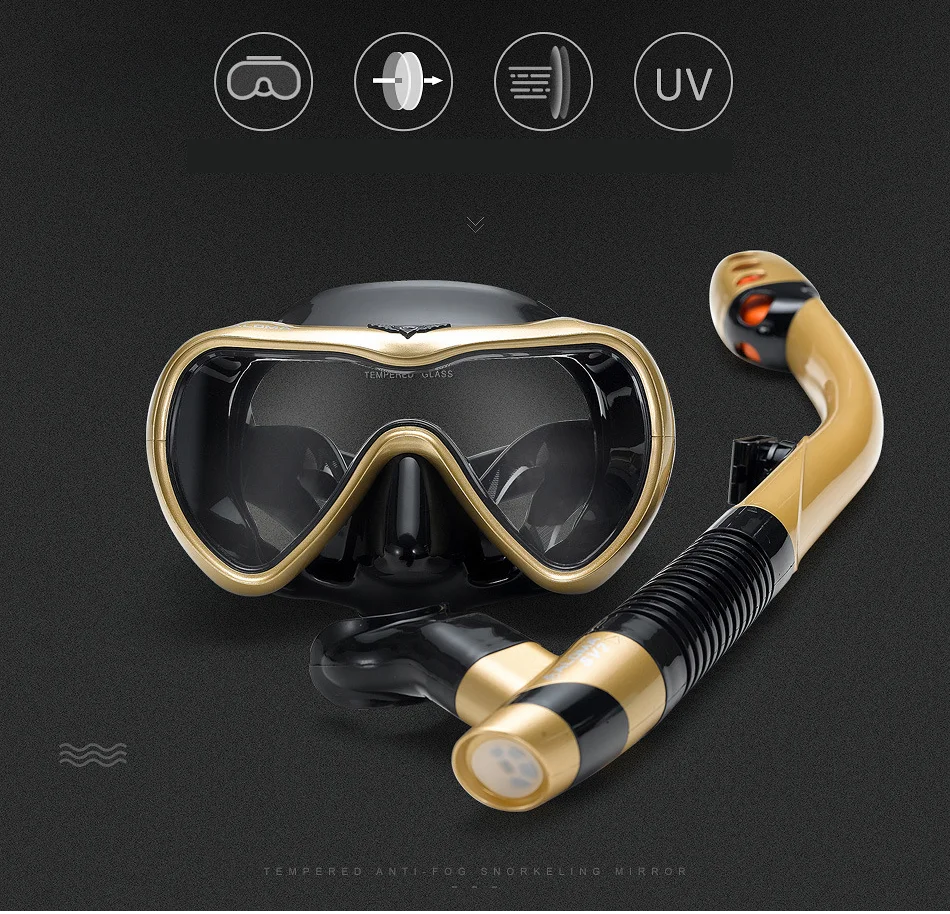 Профессиональная маска для подводного плавания и ныряния противотуманные очки