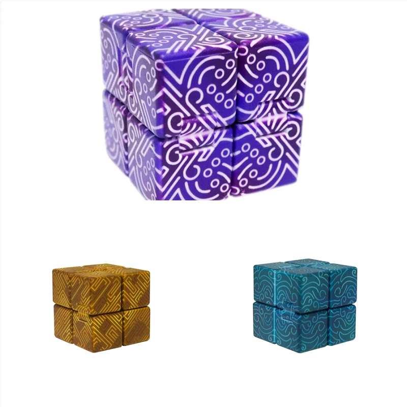 

Genshin Impact Kids Stress Relief Cube Toys Boss Thunder Elemental Monster Project Cosplay Props Boy Girl Gift Unlimited Spin