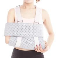 medical arm sling support adjustable breathable shoulder immobilizer brace wrist elbow forearm strap for broken fractured bones