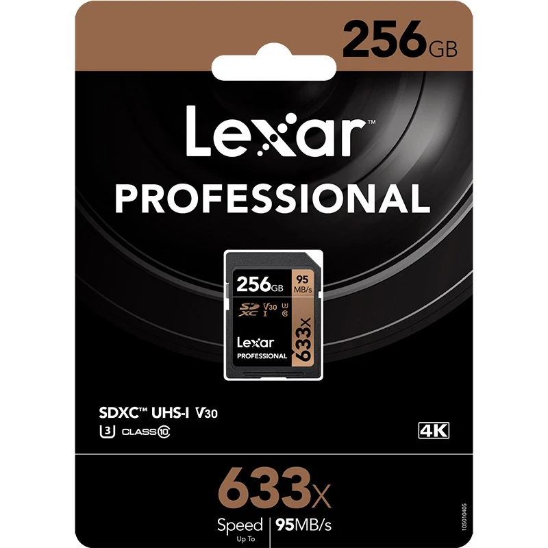 sd- Lexar 633x SDHC/SDXC UHS-I 95  16  32  64  128  256  512   10     Canon Nikon