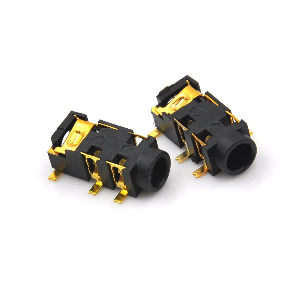 10 шт. Женский аудио разъем 5-контактный SMT SMD Разъем для наушников PJ-327A
