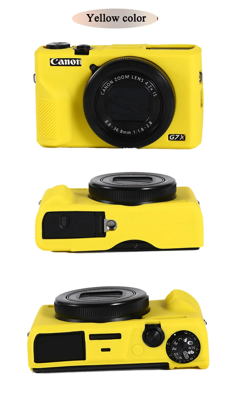 Красивая видеокамера для камеры Canon G7XII G7X II G7X mark 3 G7X III G5X II силиконовый чехол резиновый чехол для камеры защитный чехол