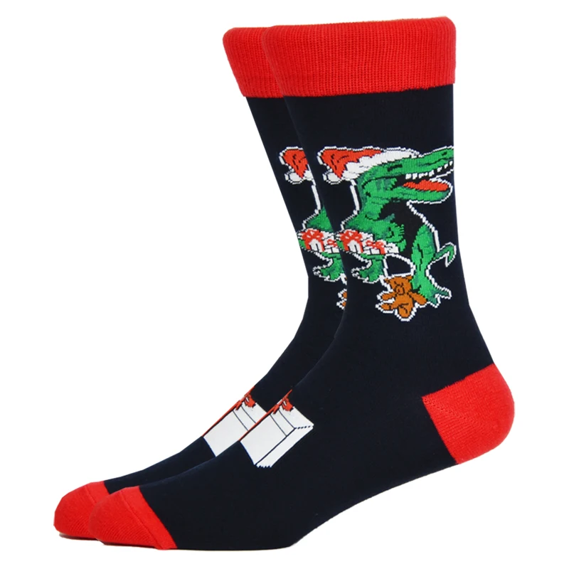 Men crazy Christmas Socks Funny Xmas Santa Claus Tree Snowflake Elk Snow Cotton Tube Novelty  Happy Sock Women New Year Gifts