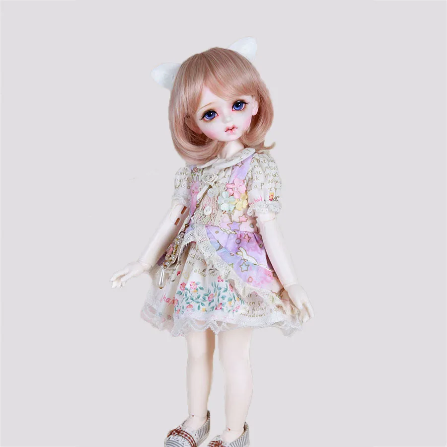 Bybrana короткие разноцветные прямые волосы 1/3 1/4 1/6 1/8 BJD парик из термостойкого