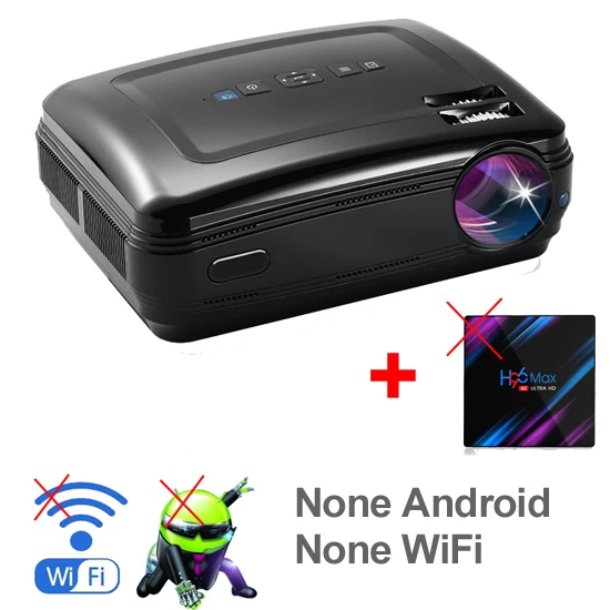 WZATCO CTL60 Android 9,0 wifi 5500 люмен full HD Портативный ТВ светодиодный проектор 1080P 4K видео игры HDMI мультимедийный ЖК-проектор для домашнего кинотеатра - Цвет: CTL60 None Android B