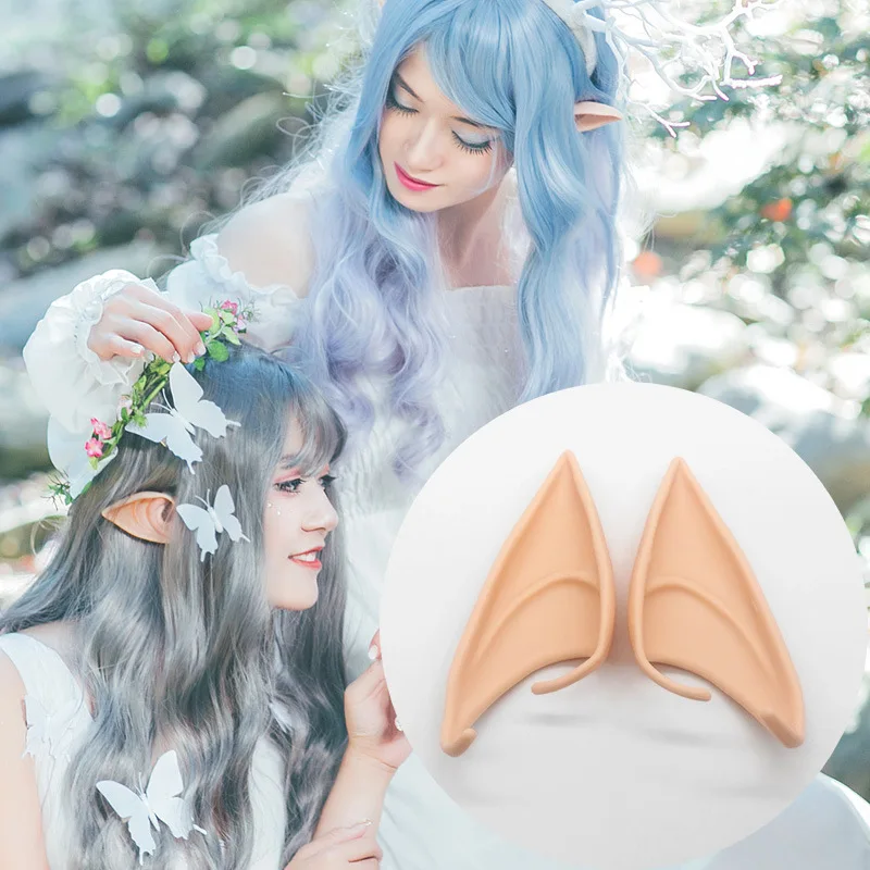 

Mysterious Angel Elf Ears Latex Ears for Fairy Cosplay Costume Accessories Halloween Decoration Photo Props Adult Kids Toys