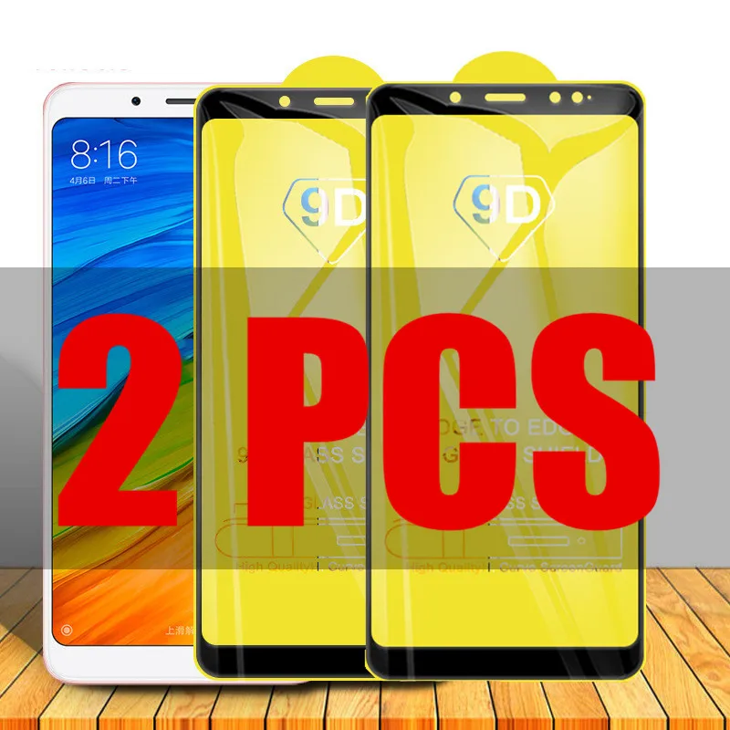 

2Pcs 9D Glass for Xiaomi Redmi Note 5 Pro Protective Glass on the for Xiomi Redmi Note 5 PRO Note5 5pro Screen Protector Film
