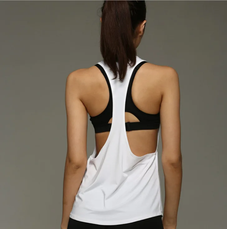 

Female Sport Top Jersey Woman T-shirt Crop Top Yoga Gym Fitness Sport Sleeveless Vest Singlet Running Training Clothes for Womem