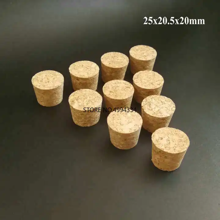 

50pcs/lot Wooden Cork stopper for test tube/packing bottle plugs, Diameter from 18mm to 54mm, Height 17/20/25mm