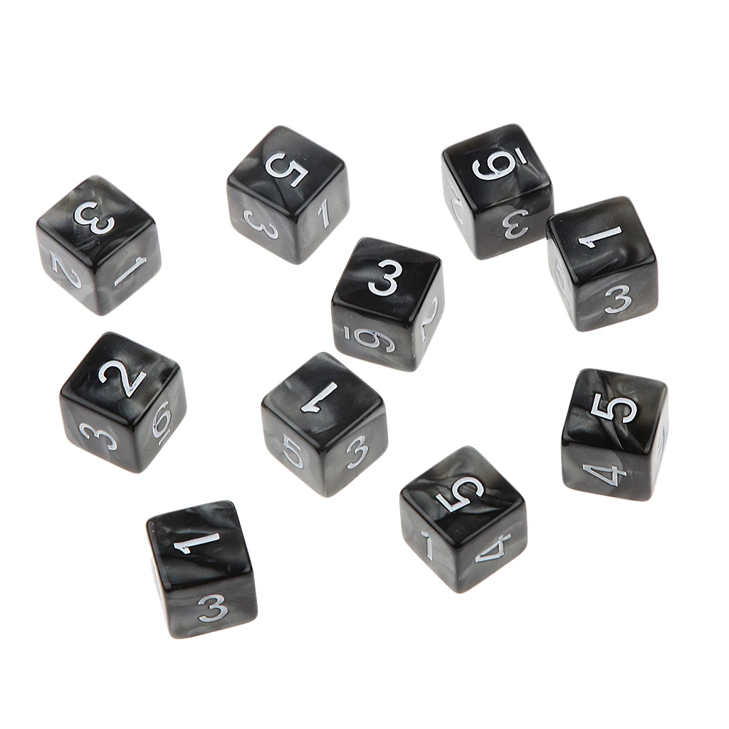 Набор из 10 штук темниц D & многогранные игральные игры D6 D10 D12 D20 кубиков|Кубики| |