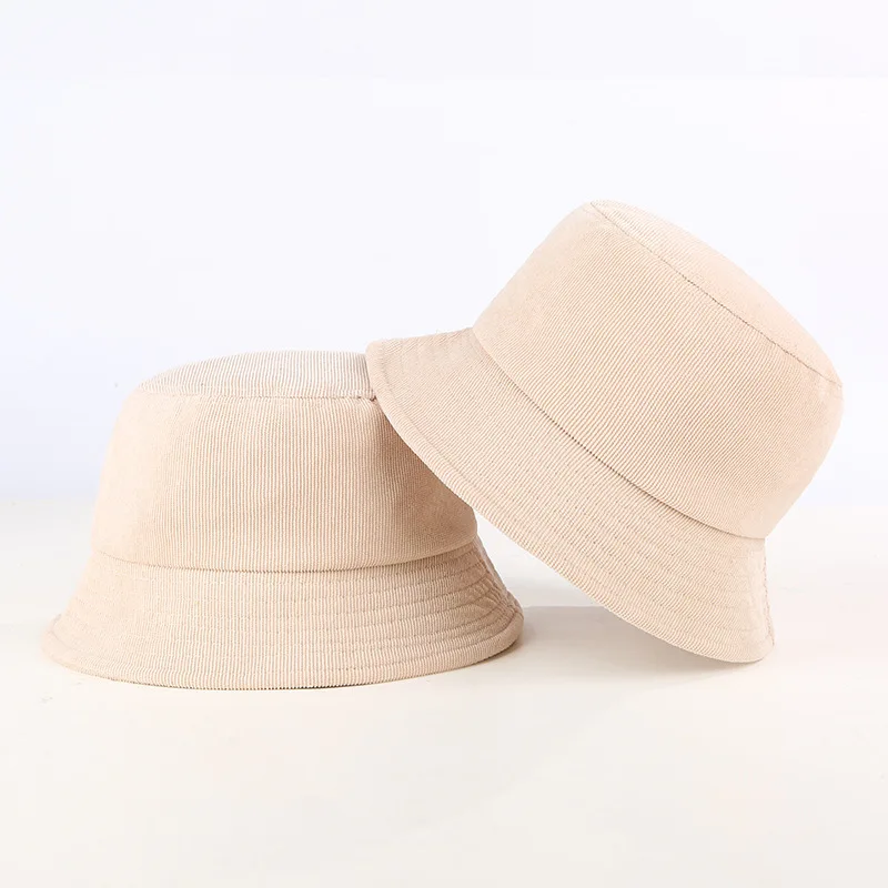 Пустая Вельветовая шляпа ведро для женщин весна осень простая Мужская Панама