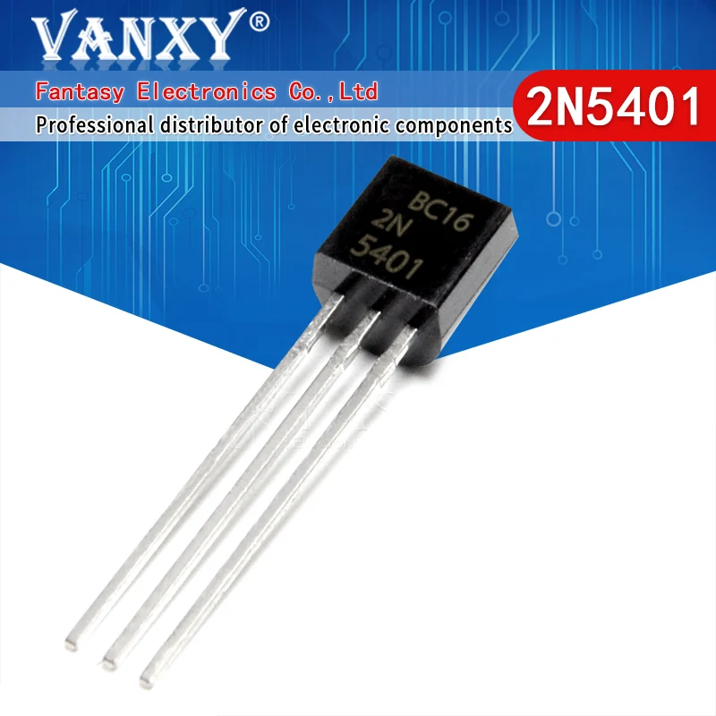 

100 шт. 2N5401 TO-92 TO92 0.3A 160V PNP Транзисторы новые и оригинальные IC