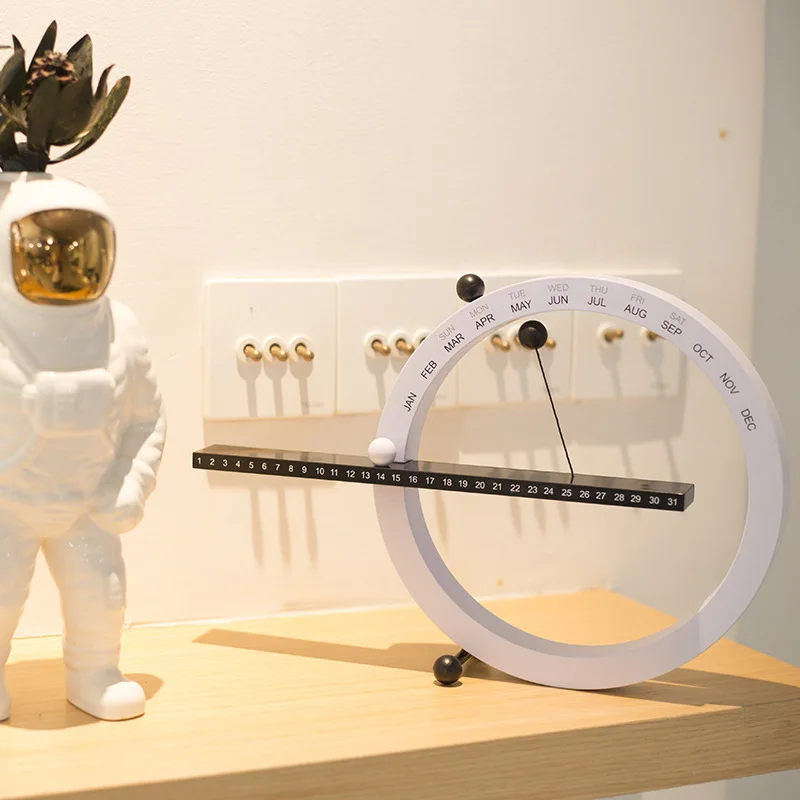 Креативный магнитный шар настенные часы вечный настенный календарь Новинка