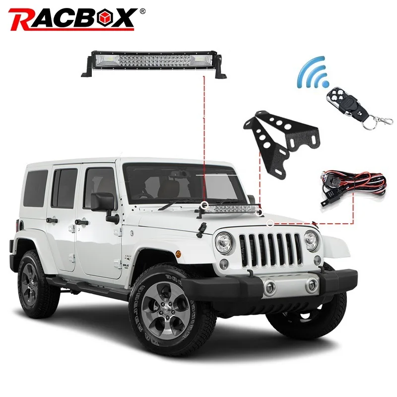 Светодиодный рабочий светильник RACBOX для JEEP Wrangler JK 07 15 120 Вт 22 дюйма комбо луч +