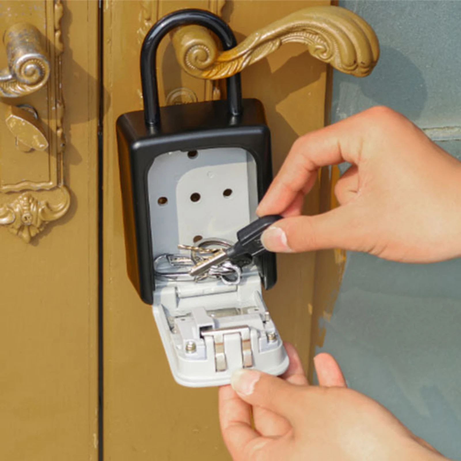 Коробка для ключей С Пылезащитным покрытием из алюминиевого сплава 4-значный