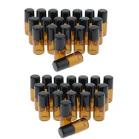 40 pieces mini empty essential oil roller ball bottles jars refillable glass perfume roller vials containers